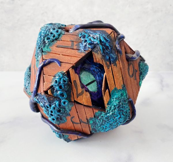 Shipwrecked, Handmade d20 Die - Image 4