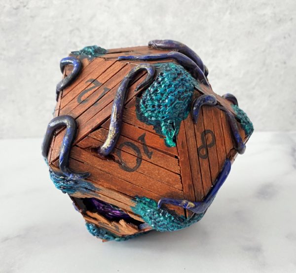 Shipwrecked, Handmade d20 Die - Image 5