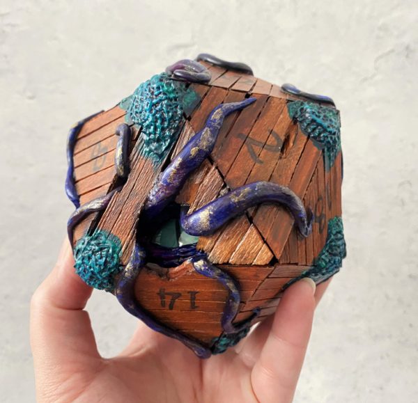 Shipwrecked, Handmade d20 Die - Image 7
