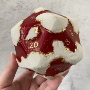 Vampire’s Kiss, Handmade d20 Die