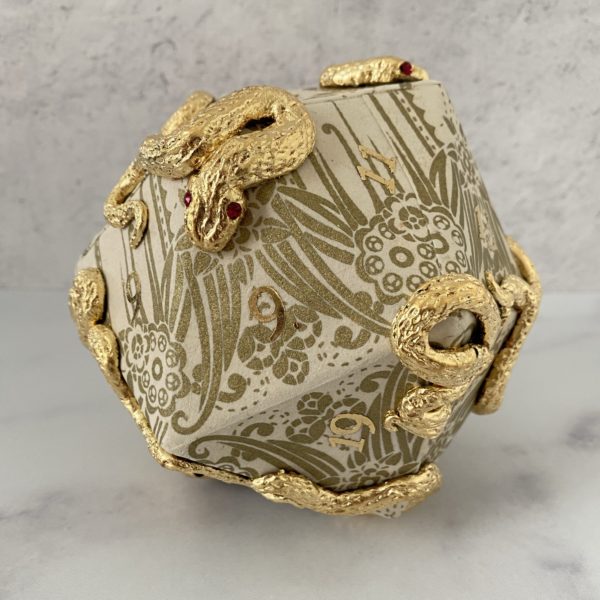 Slithering Sentinels, Handmade d20 Die - Image 4