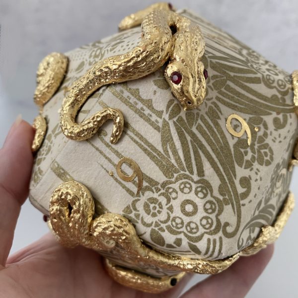 Slithering Sentinels, Handmade d20 Die - Image 5