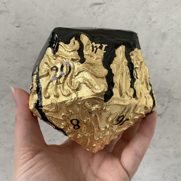 Ichor Cascade, Handmade d20 Die - Image 2