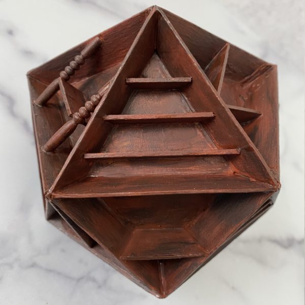 Empty Library Die, Handmade d20 Die - Image 3